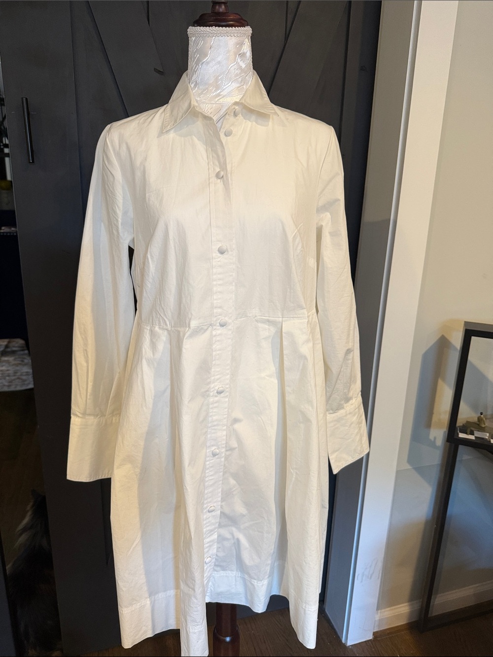 Madewell Women’s White Shirt Dress Coat